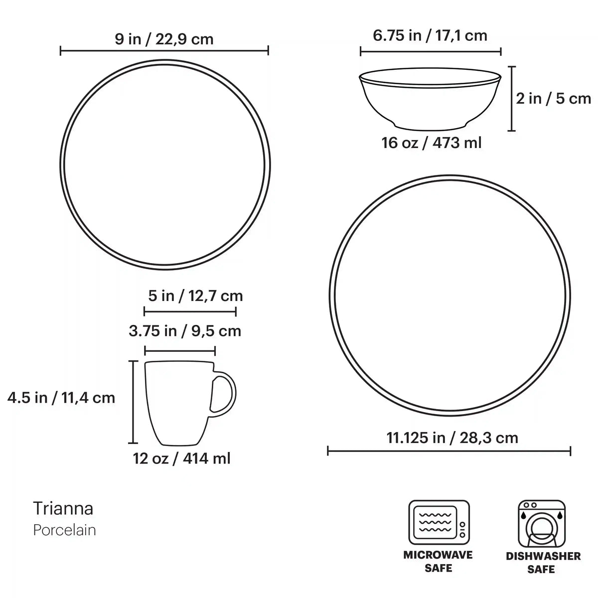 Trianna Salaria 4-Piece Place Setting