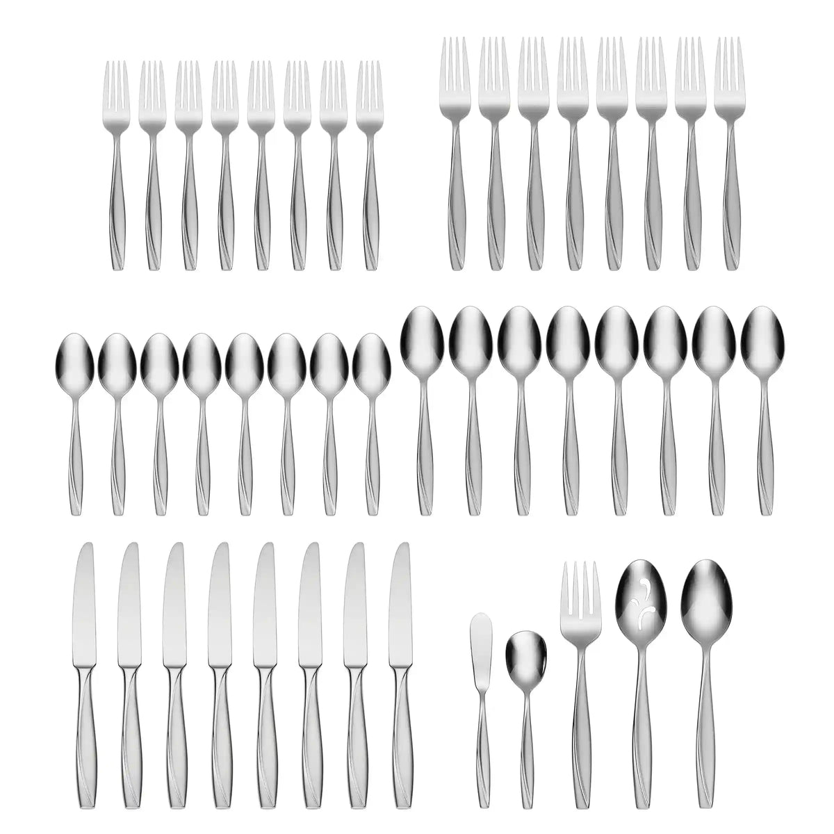 Cleo 45-Piece Flatware Set