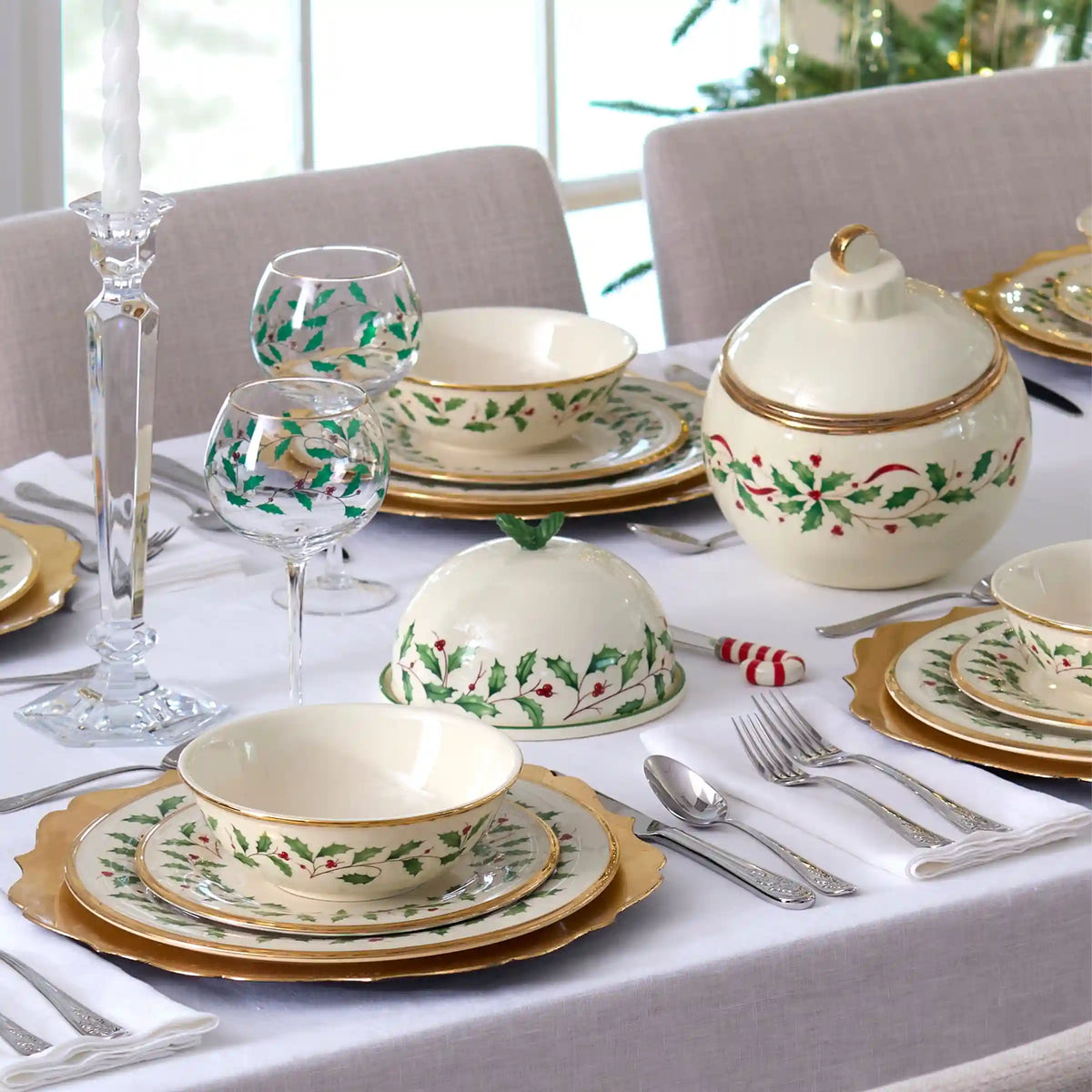 Holiday Dinnerware Place Setting Bowls, Set Of 4