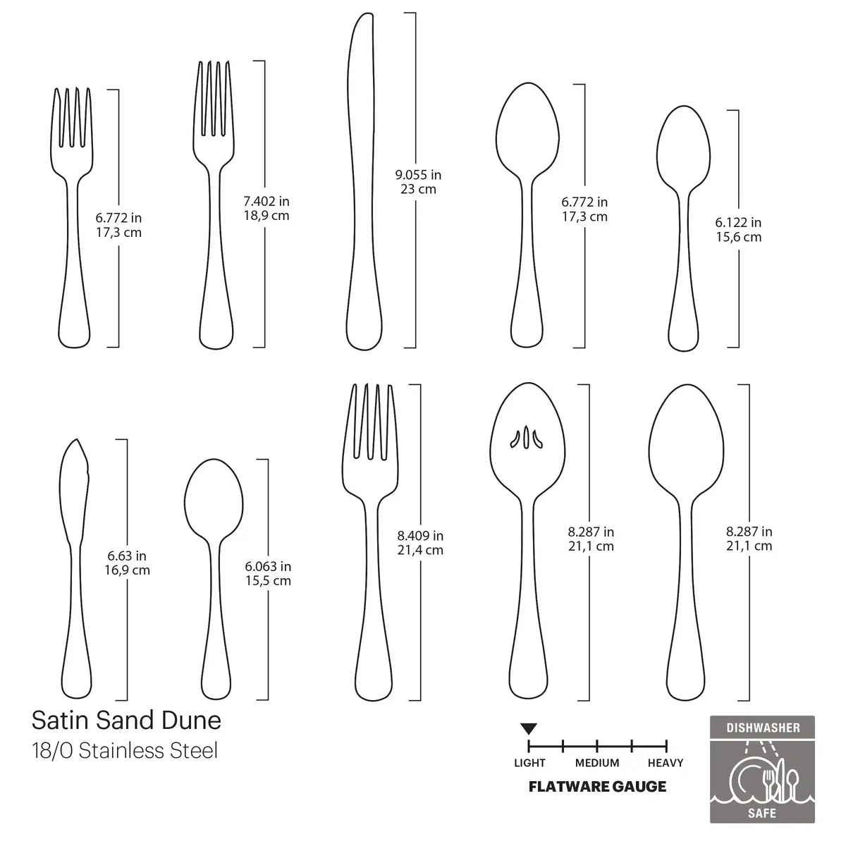 Satin Sand Dune 45-Piece Flatware Set