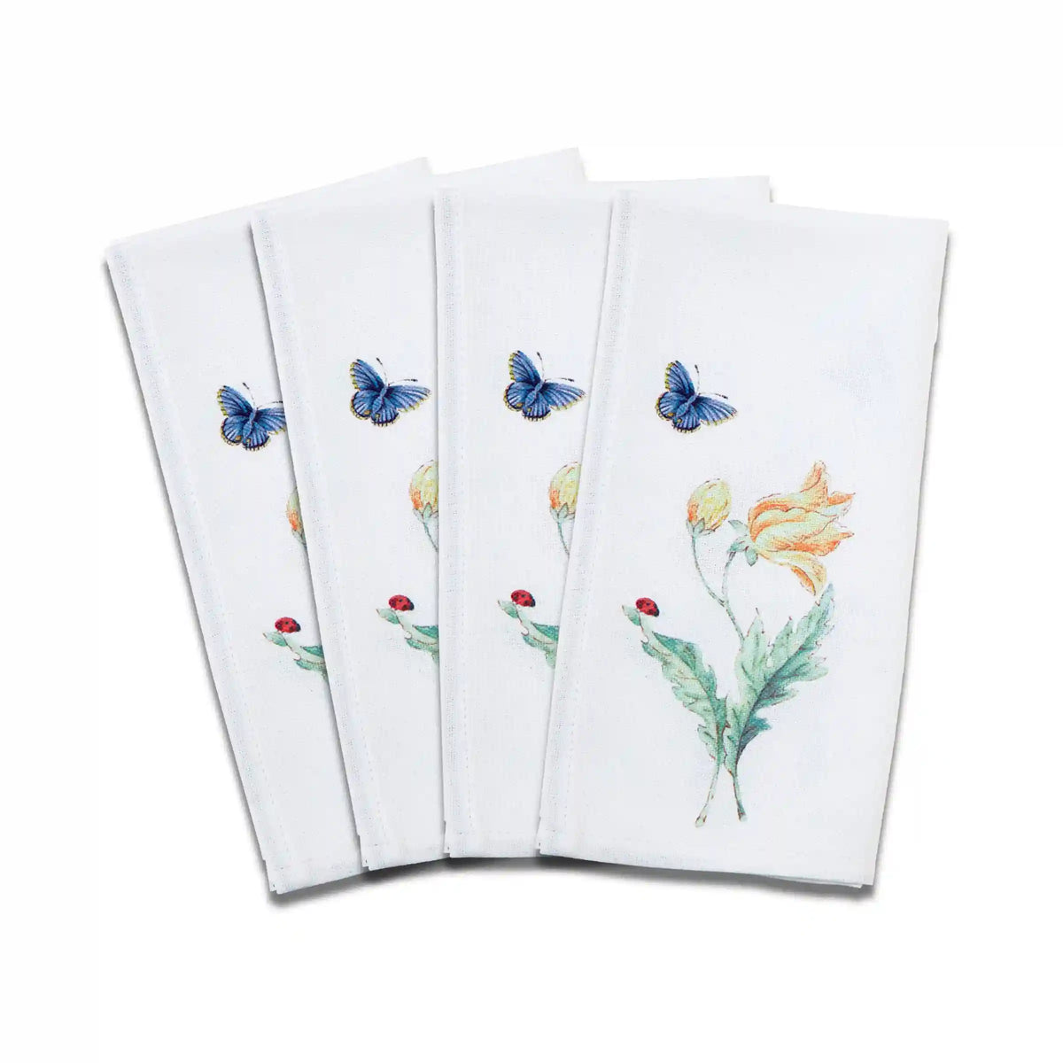 Butterfly Meadow Garden Dinner Napkins, Set of 4