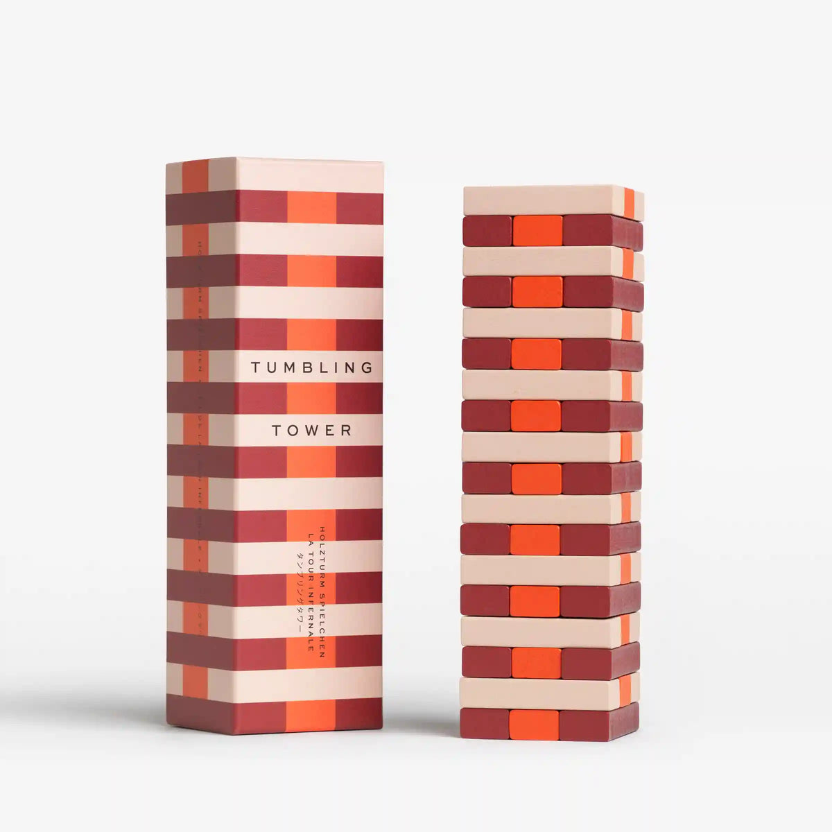 Red Tumbling Tower Game