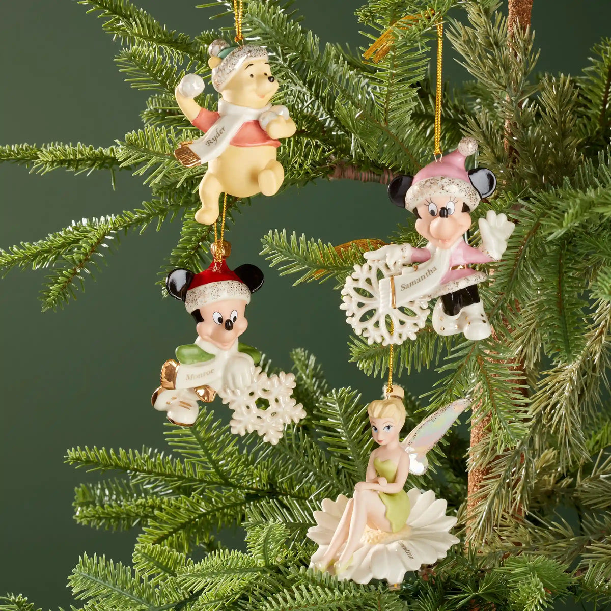 Personalized Pooh's Winter Fun Ornament