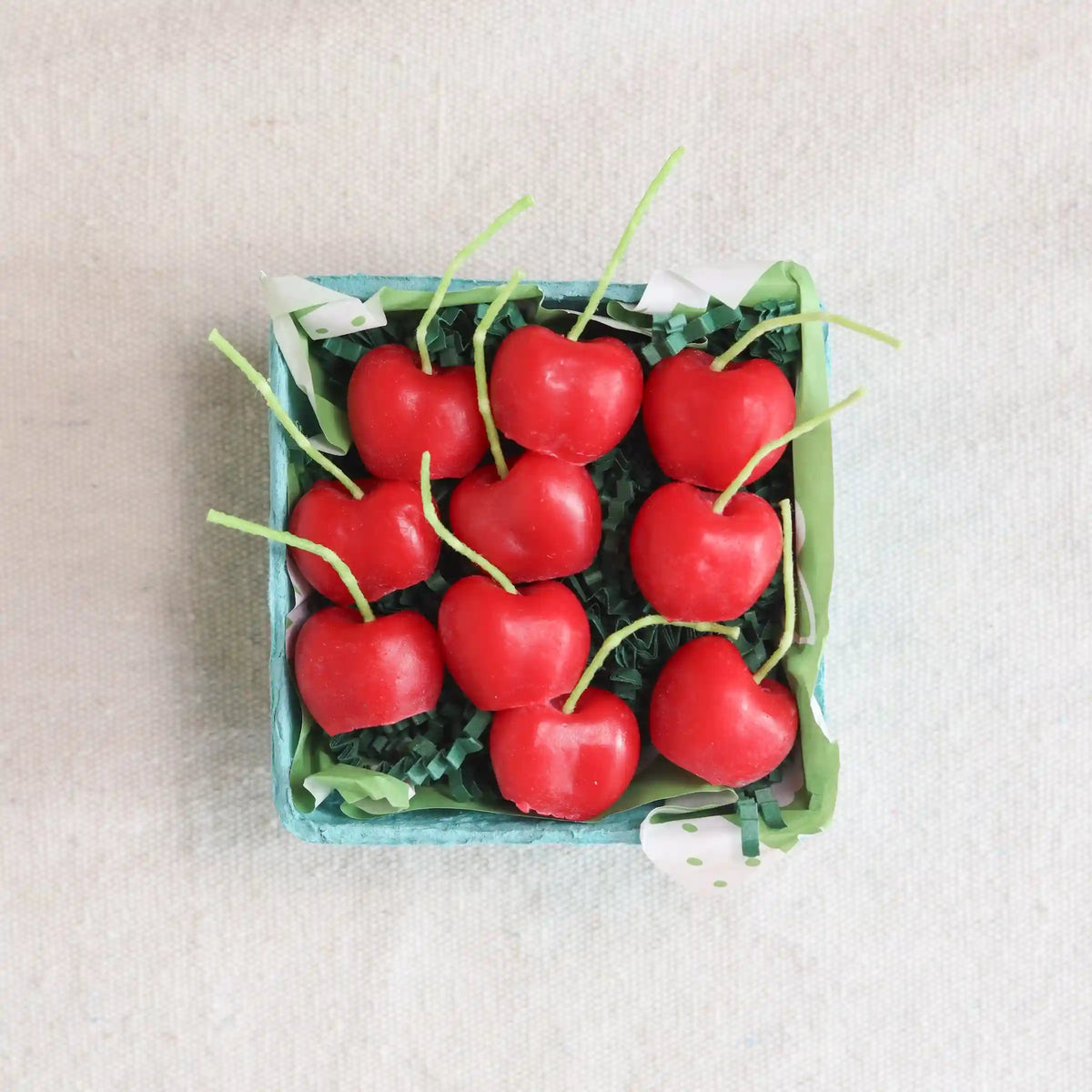 Cherry Beeswax Birthday Candles