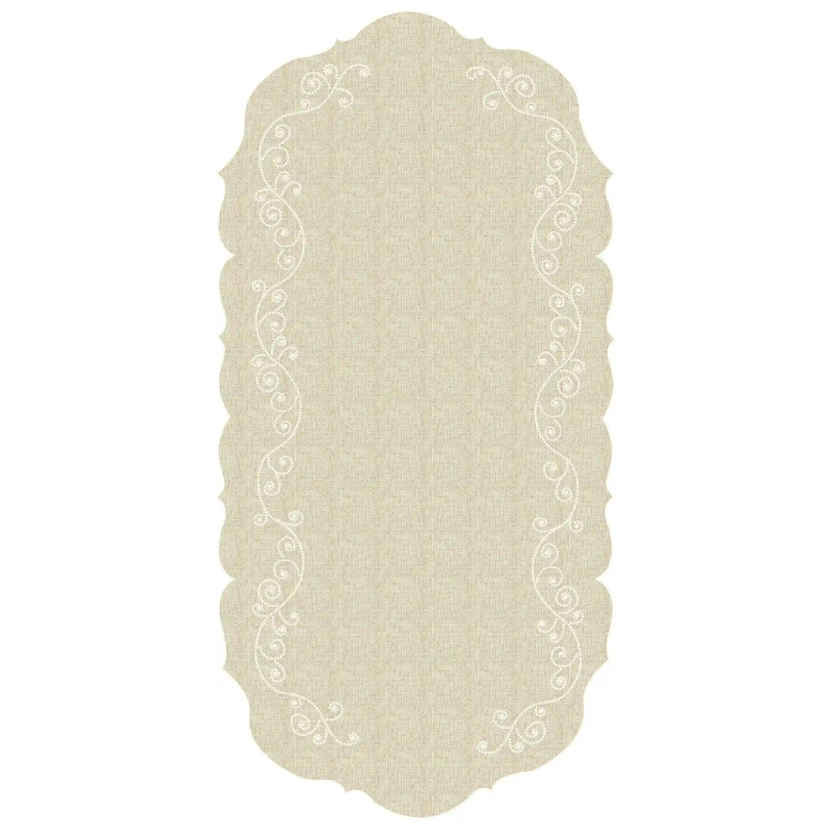 French Perle Linen Centerpiece Table Runner