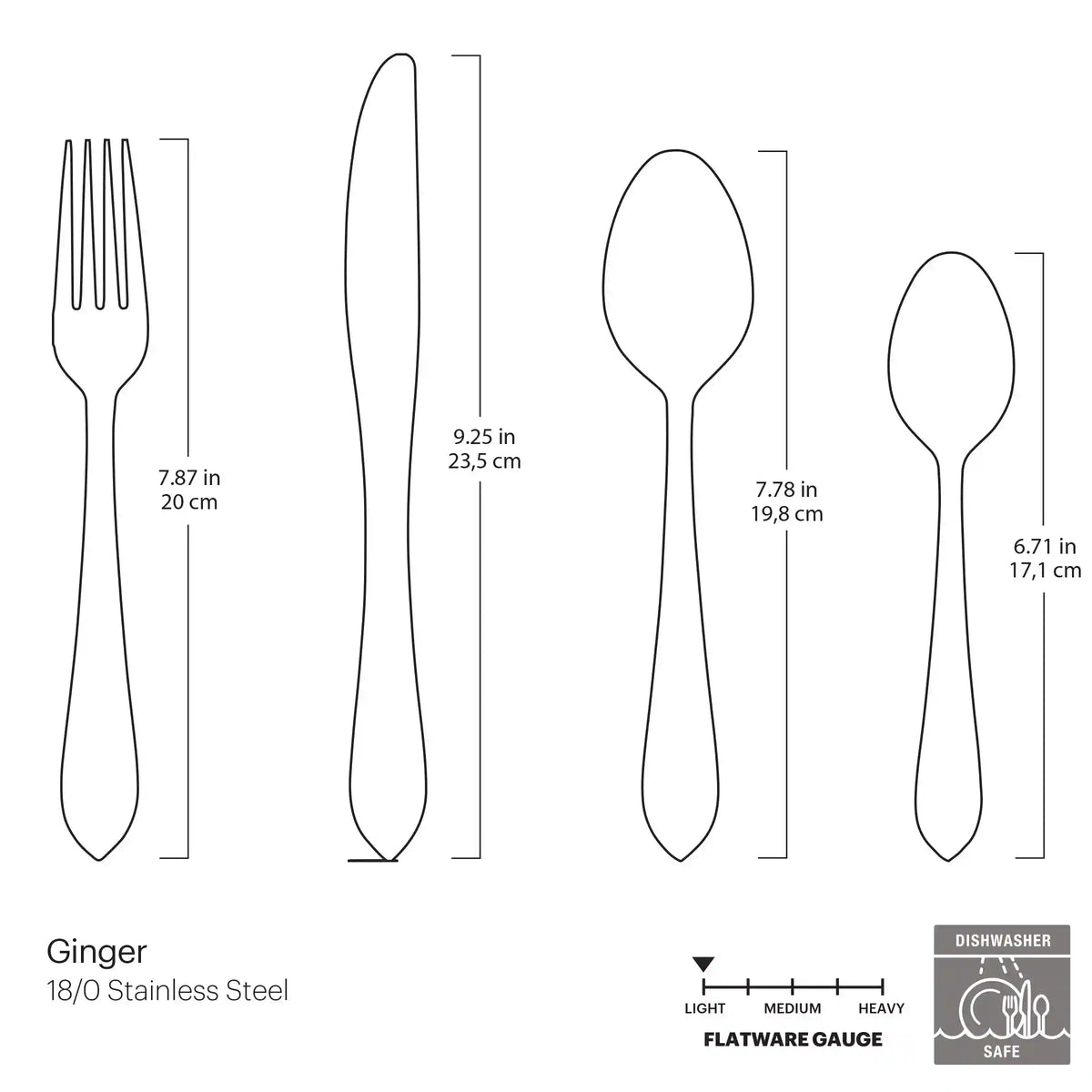 Ginger Mirror 16-Piece Flatware Set