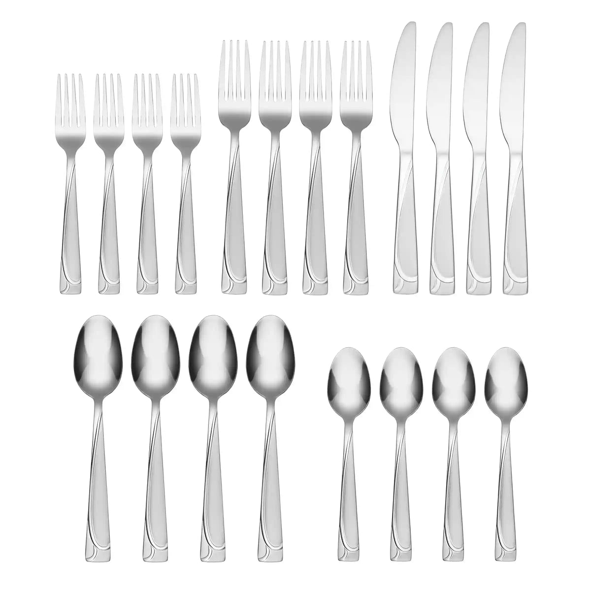 Mena Frost 20-Piece Flatware Set