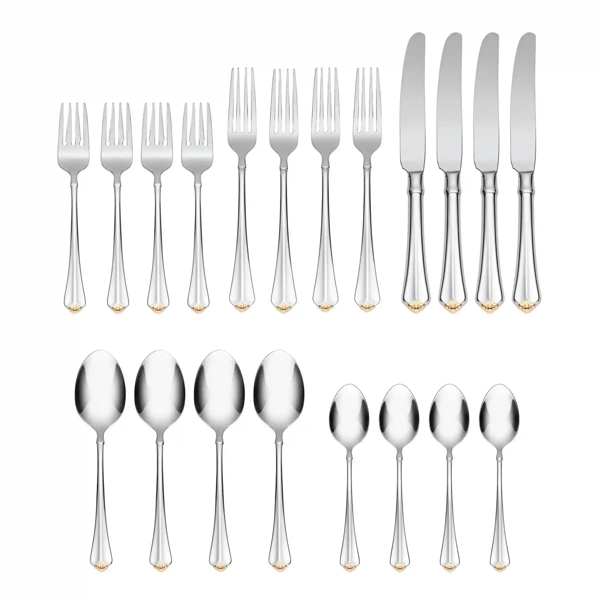 Golden Juilliard 20-Piece Flatware Set