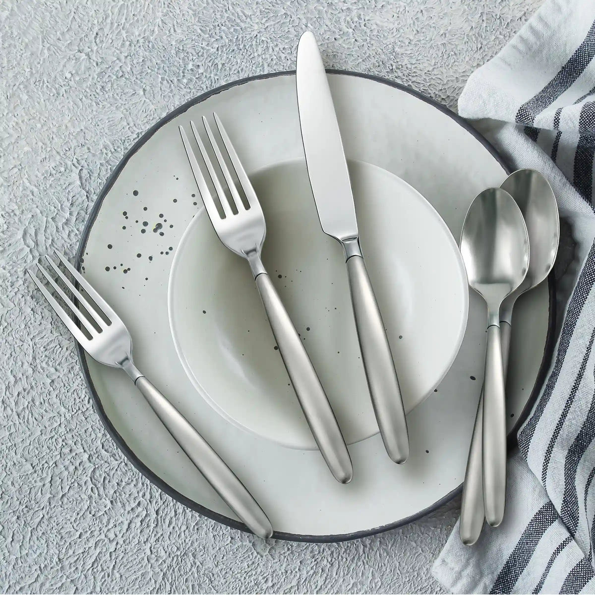 Tidal Frosted 30-Piece Flatware Set