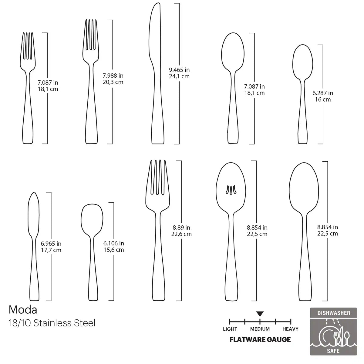 Moda 65-Piece Flatware Set