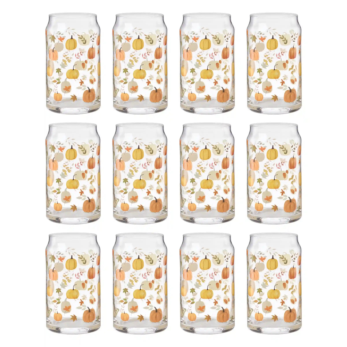 Harvest Can Cooler Glasses, Set of 12