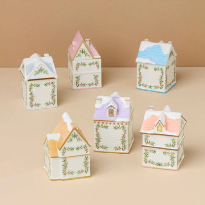 Lenox Spice Village 6-Piece Christmas Spice Jar Set