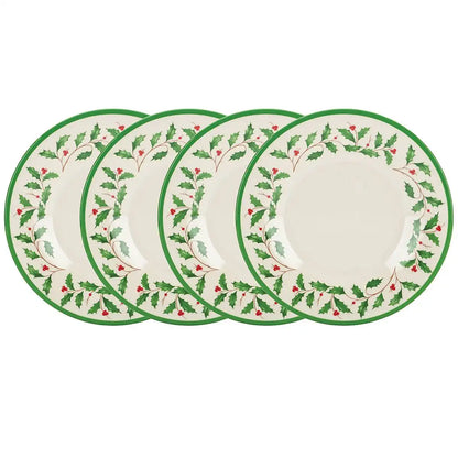 Holiday Melamine Accent Plates, Set of 4