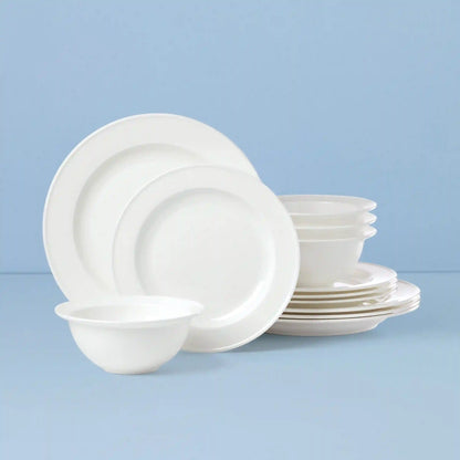 Studio 1414 Rimmed 12-Piece Dinnerware Set