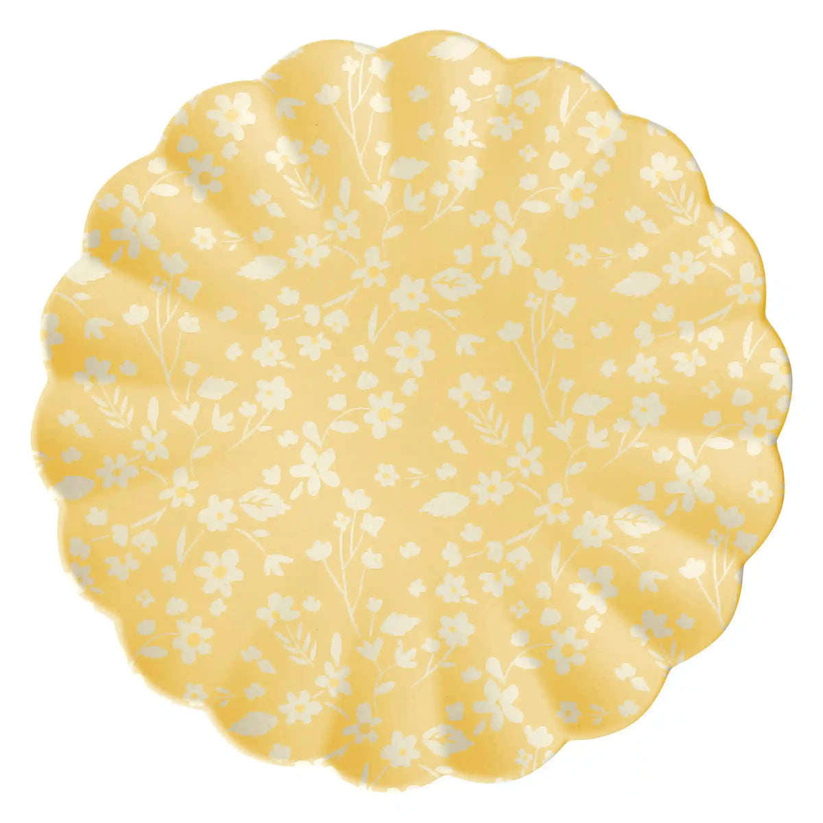 Floral Assorted Bamboo Large Plates, Set of 6