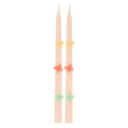 Butterfly Taper Candles, Set of 2