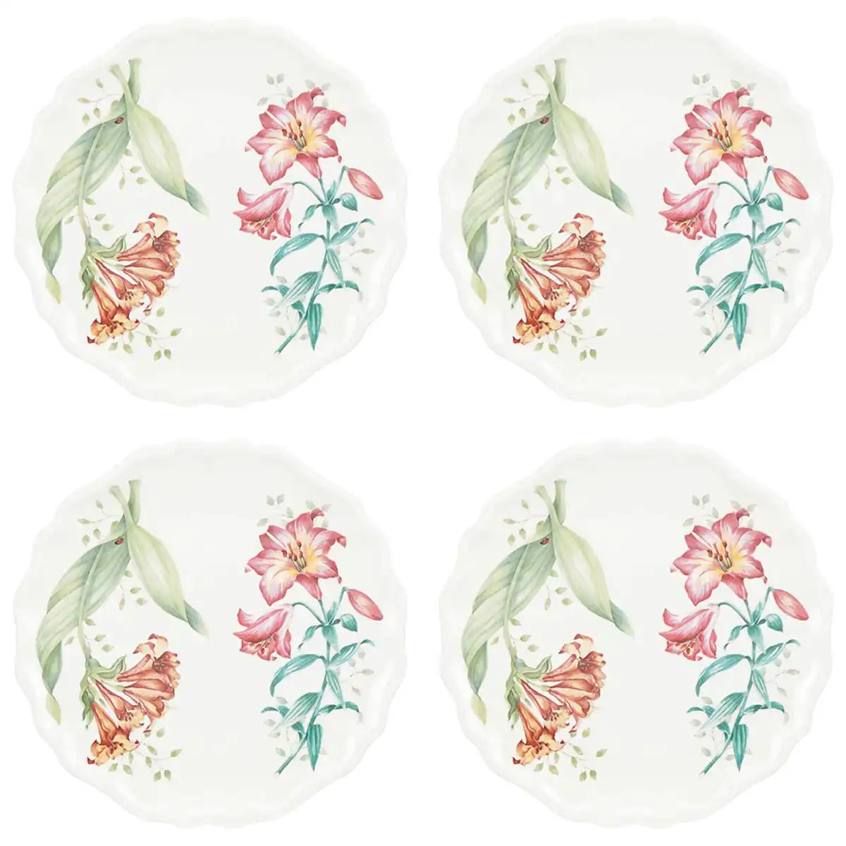 Butterfly Meadow Melamine Accent Plates, Set of 4