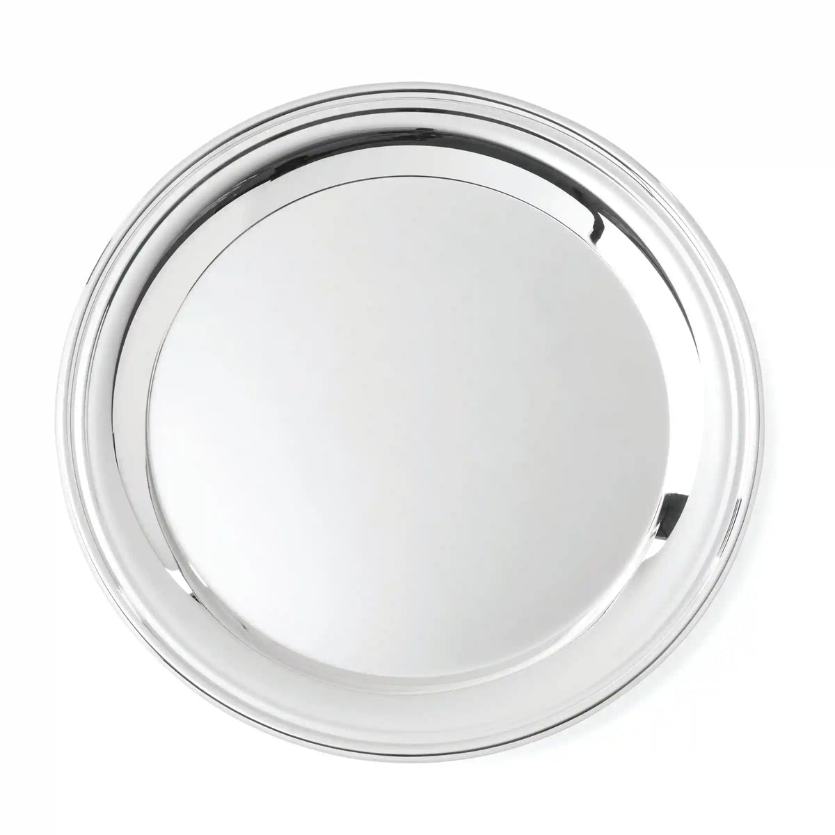 Derby Silverplate Round Tray