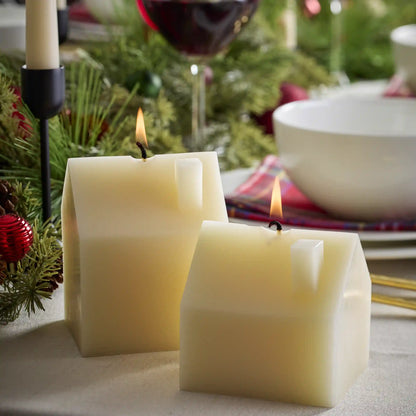 Iconic Cream Large House Candle