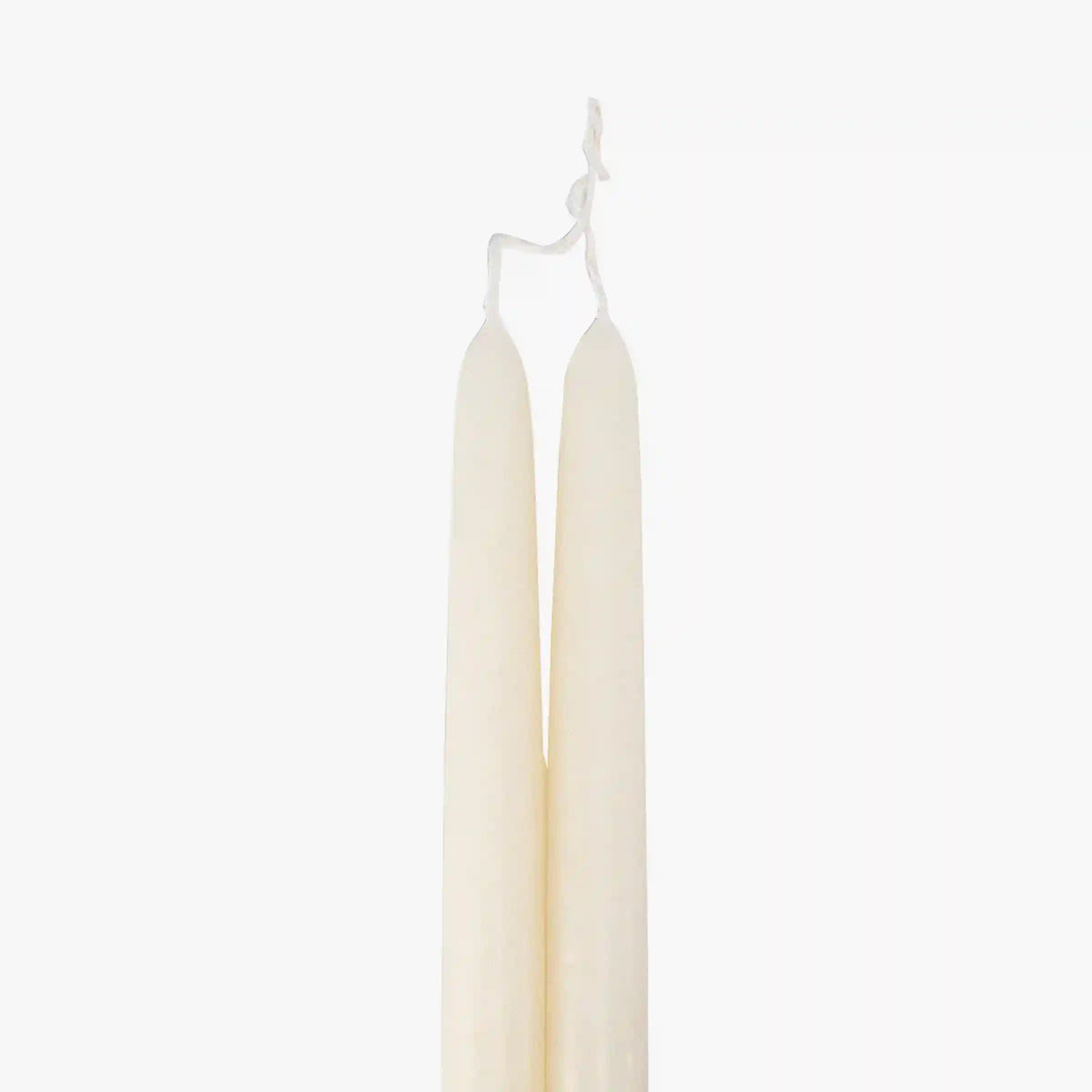 Dripless White 12" Taper Candles, Set of 2