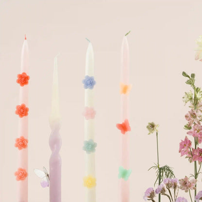 Butterfly Taper Candles, Set of 2