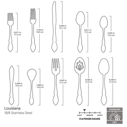 Louisiana 45-Piece Flatware Set