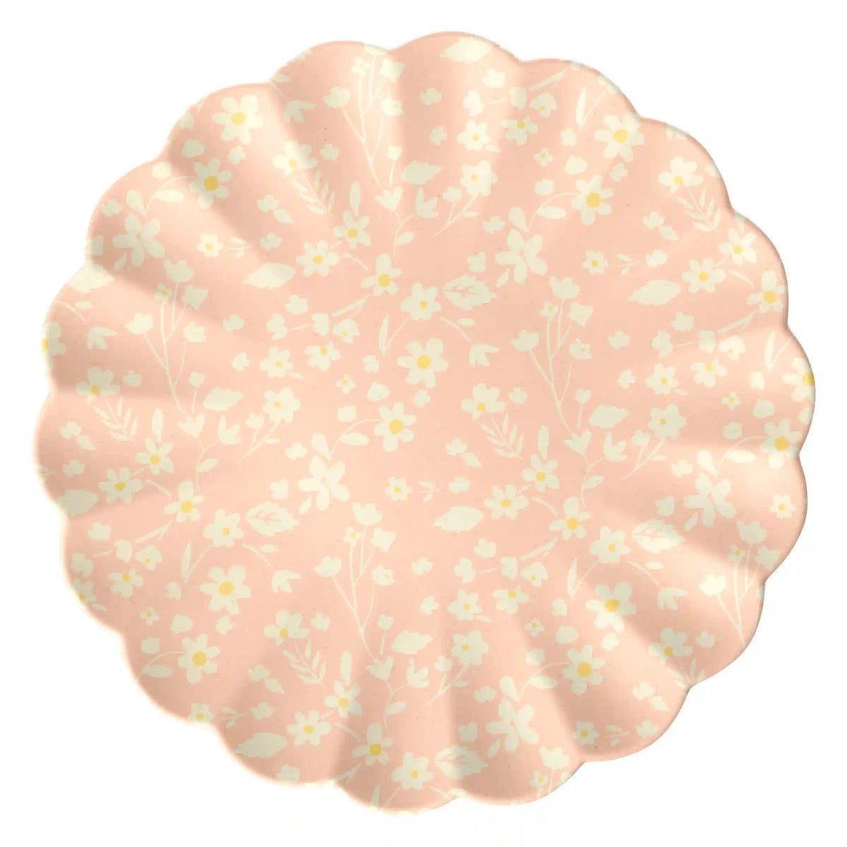 Floral Assorted Bamboo Large Plates, Set of 6