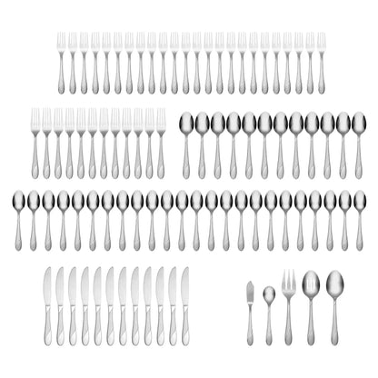 Swirl Sand 89-Piece Flatware Set