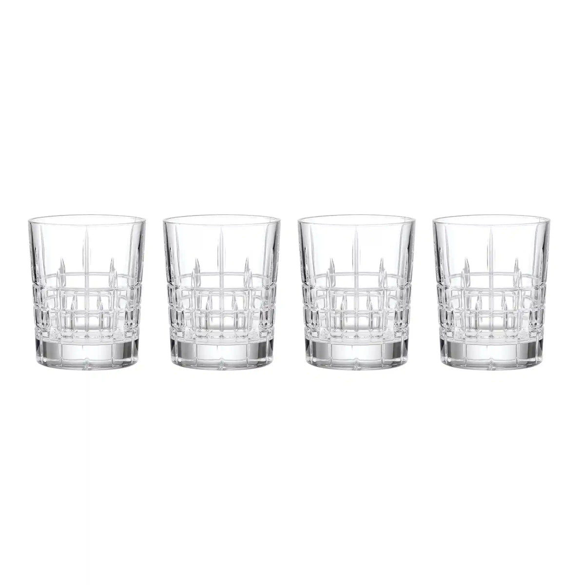 Deklan Crystal Double Old-Fashioned Glasses, Set of 4