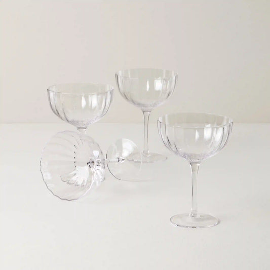 Curva Coupe Glasses, Set of 4