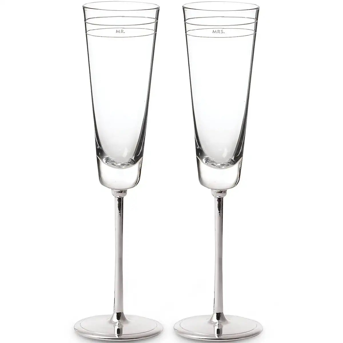 Darling Point Mr. & Mrs. Champagne Flute, Set of 2
