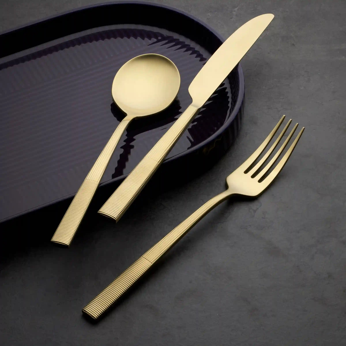 Modulus Champagne Satin 20-Piece Flatware Set