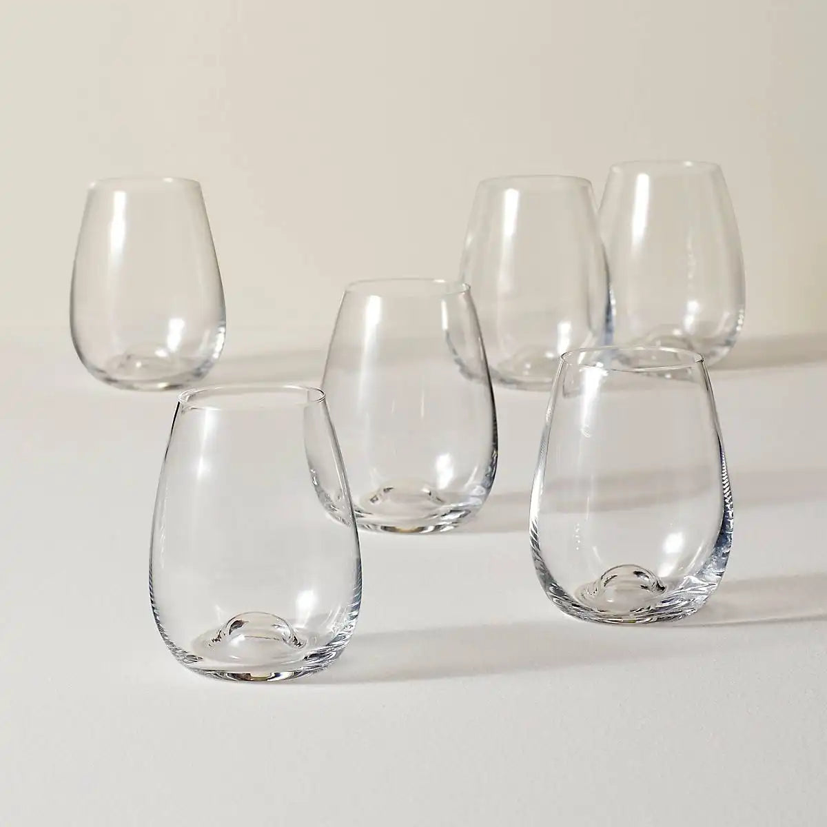 Tuscany Classics Stemless Wine Glasses, Set of 6