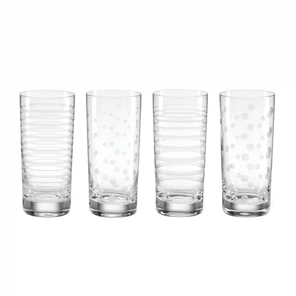 Mingle Highball Glasses, Set of 4