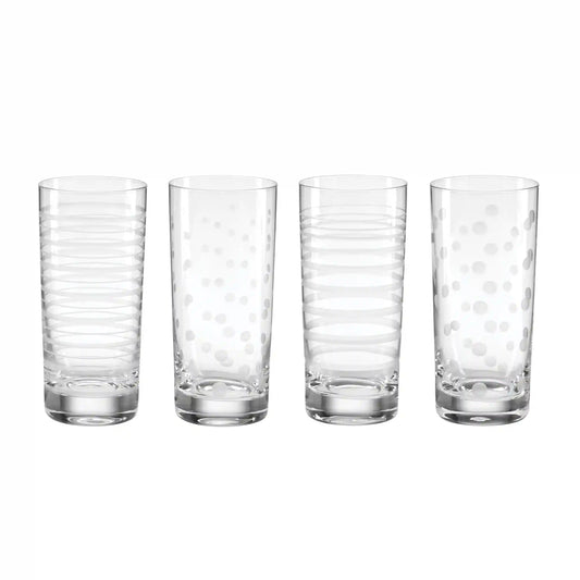 Mingle Highball Glasses, Set of 4
