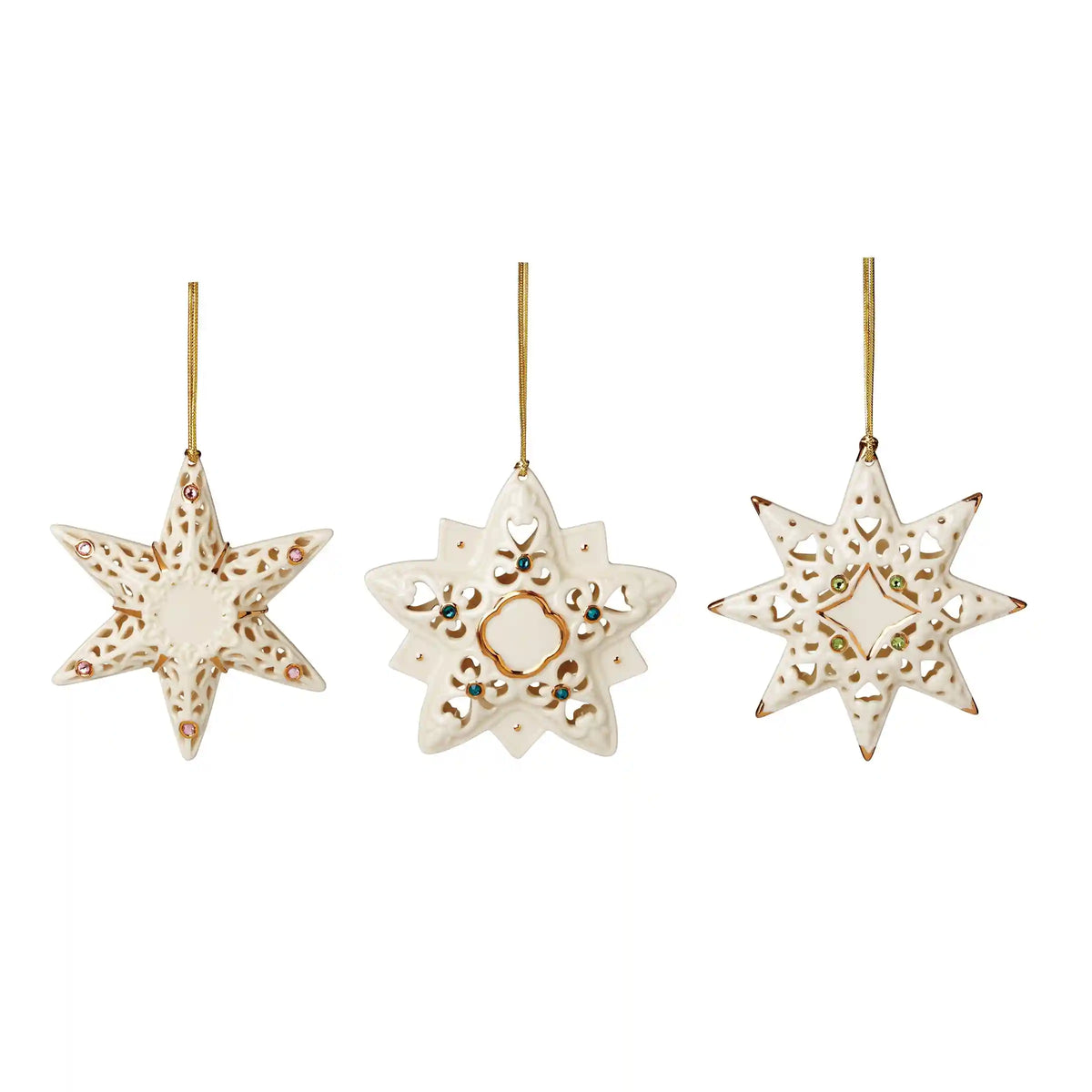 Pierced Stars 3-Piece Ornament Set