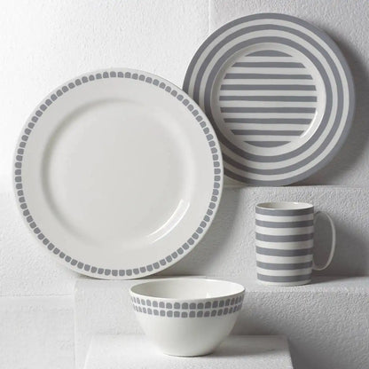 Charlotte Street Grey North 4-Piece Place Setting