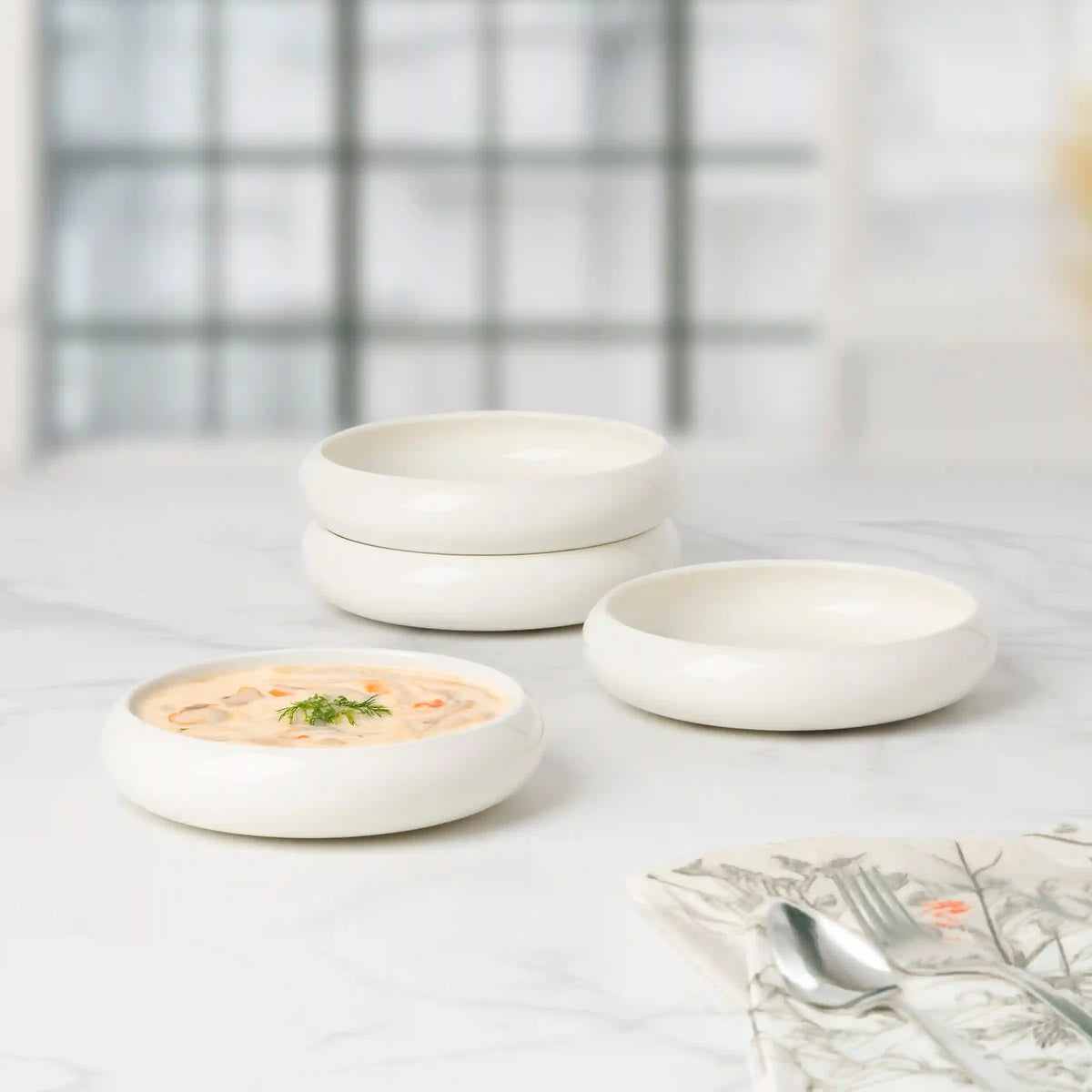 Quirk Pasta Bowls, Set of 4