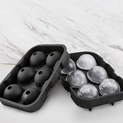 Black Round Silicone Ice Mold