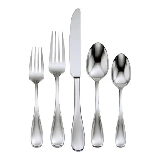 Brushed Satin Voss 45 Piece Flatware Set