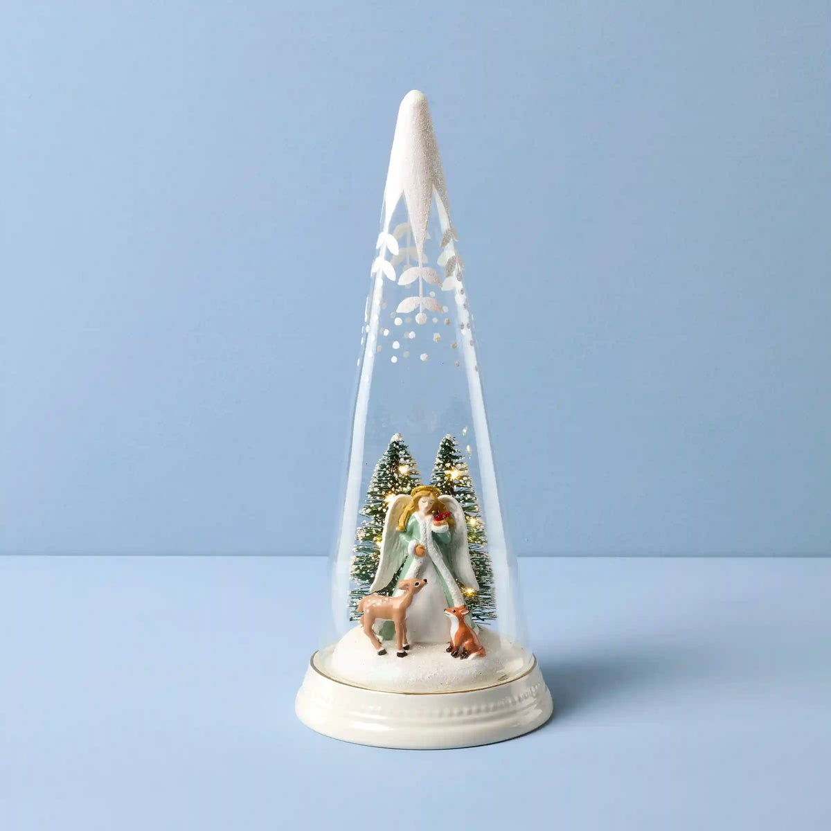 Merry & Magical Glass Lit Scene Angel