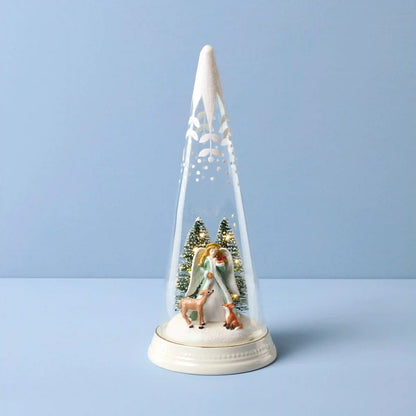 Merry & Magical Glass Lit Scene Angel