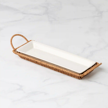 Willow & White, Hors D'Oeuvres Tray with Server