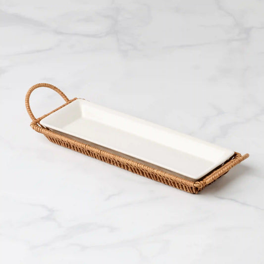 Willow & White, Hors D'Oeuvres Tray with Server