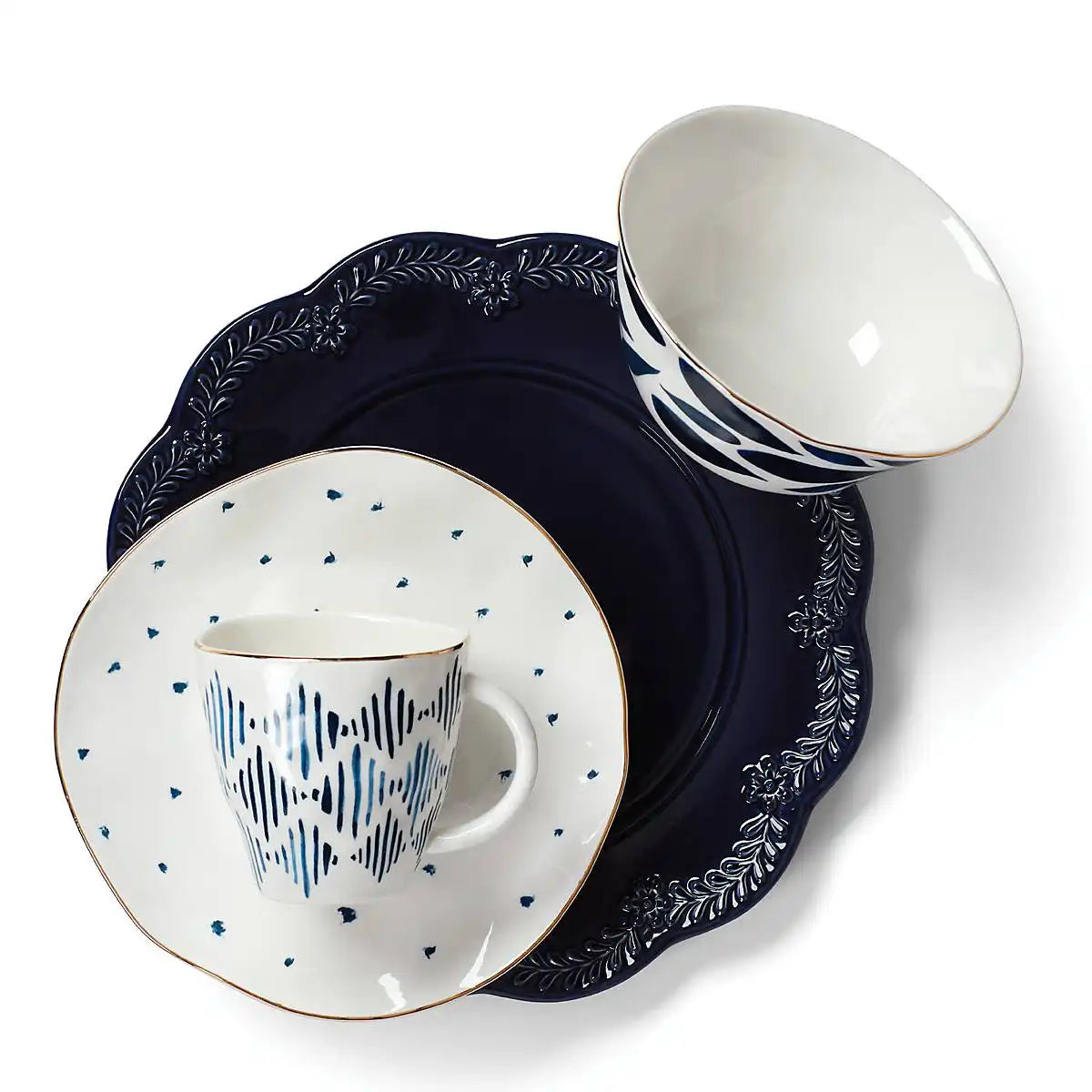 Blue Bay Dessert Mugs, Set of 4