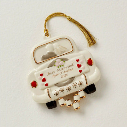 Personalized Just Married Ornament