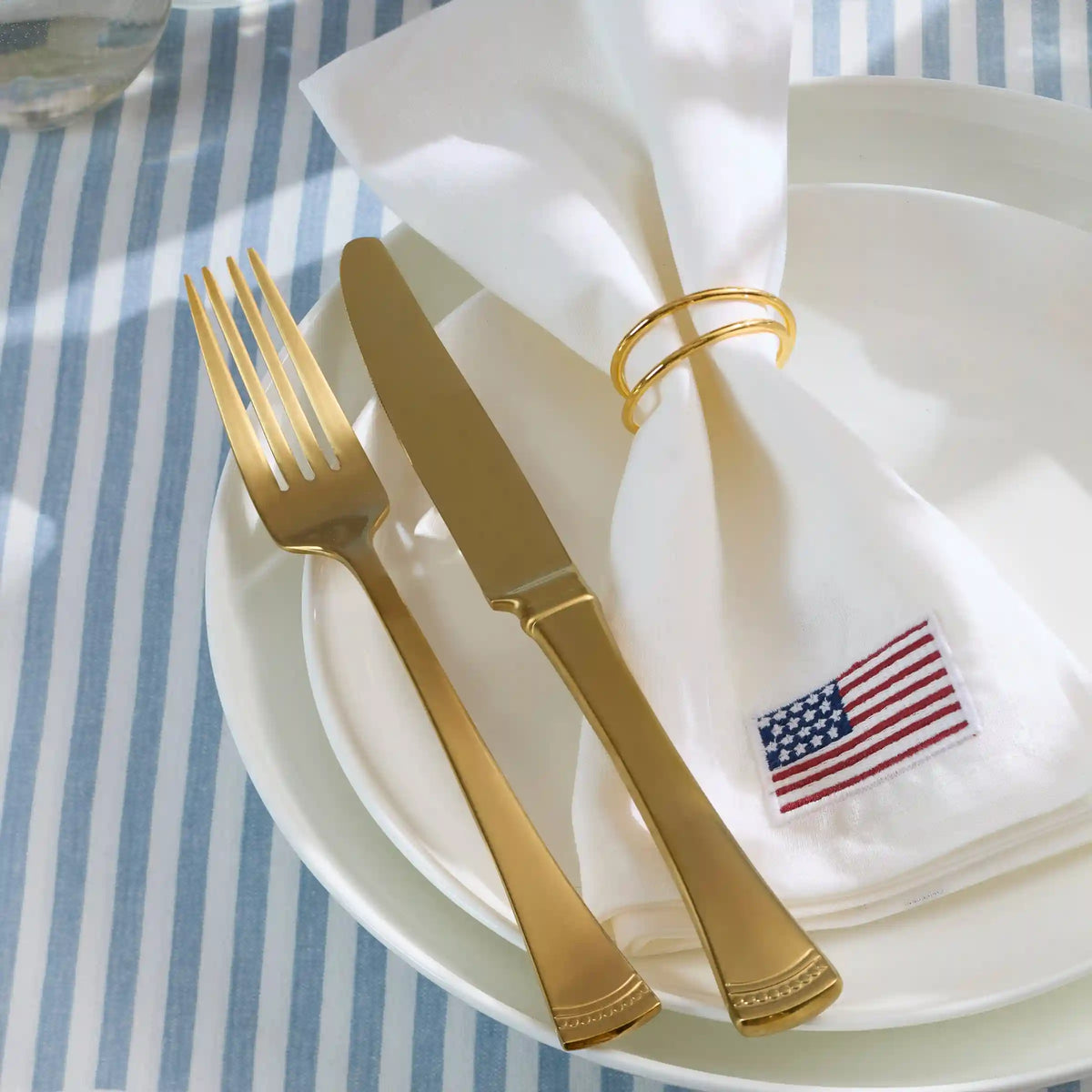Portola Gold Satin 20-Piece Flatware Set