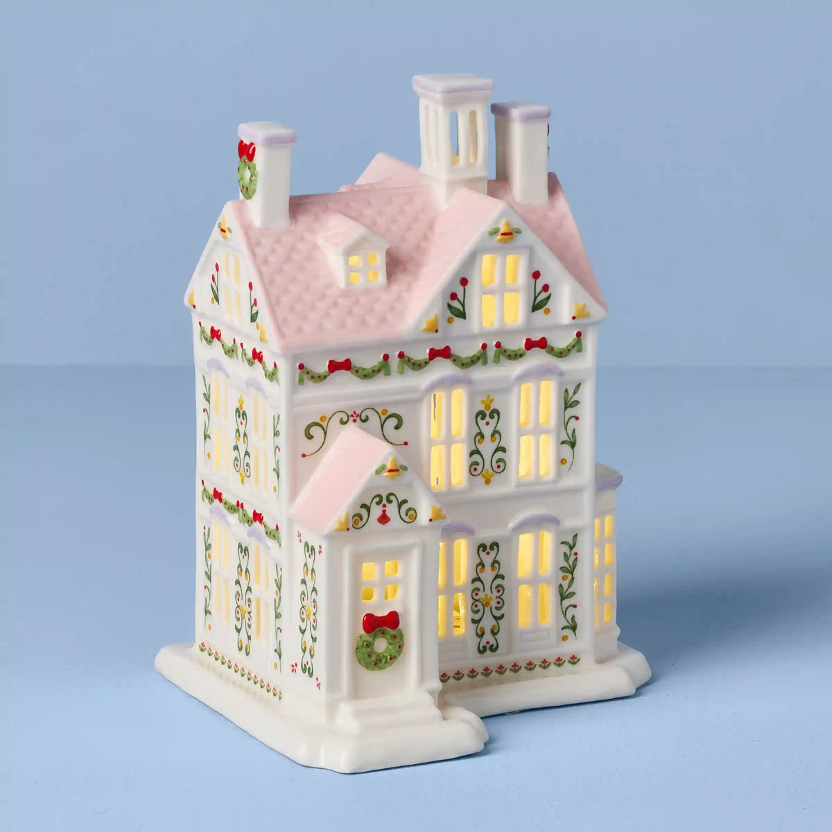 Lenox Holiday Village Lit Christmas House Figurine