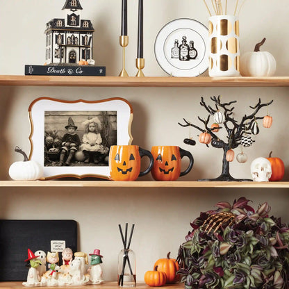 Vintage Halloween Lit House Figurine