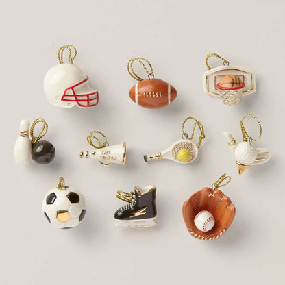 Dreaming of Sports 10-Piece Mini Ornament Set